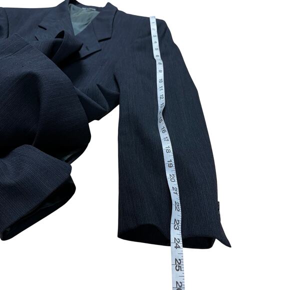 Yves Saint Laurent YSL Vintage Men's Worsted Wool Blazer Charcoal Size 42L GUC - Picture 9 of 9